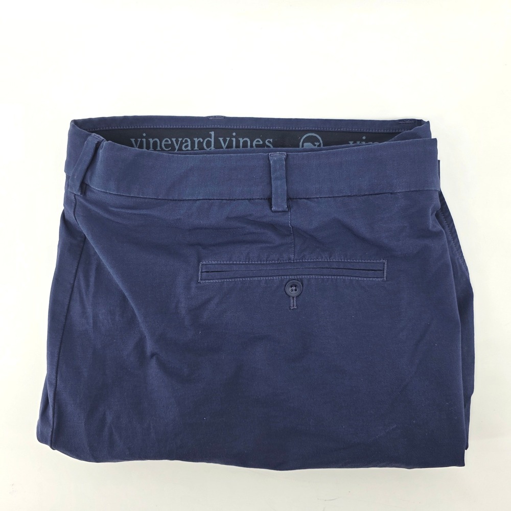 Vineyard Vines On The Go Shorts Mens‎ 50B Big Blue Performance Golf Flat Front